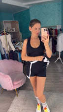 Сет: топ з коміром та спідниця