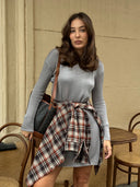 В'язана подвійна сукня