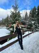 Костюм в'язка зі вставками