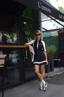 Костюм джерсі поло та спідниця