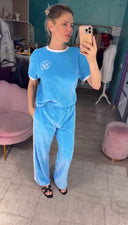 Костюм махра штани та поло/звичайна футболка