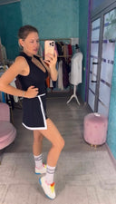 Сет: топ з коміром та спідниця